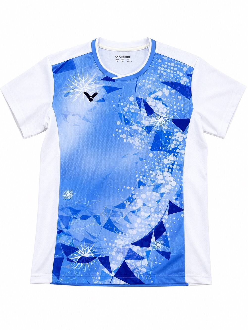 Victor Performance Badminton Jersey – Blue/White – USA XS